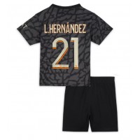 Paris Saint-Germain Lucas Hernandez #21 Rezervni Dres za djecu 2023-24 Kratak Rukav (+ Kratke hlače)